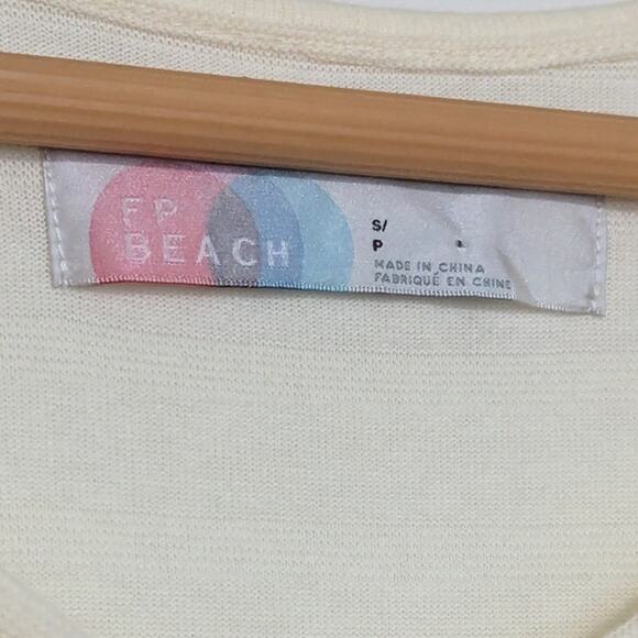 Free People FP Beach Santa Fe Maxi Dress Cream Henley Off White Womens Small - Picture 5 of 5